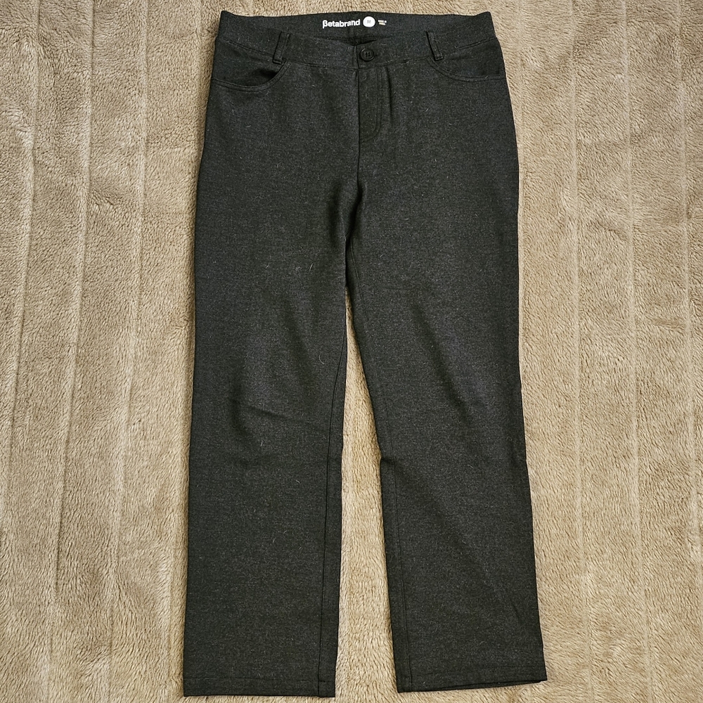 Betabrand yoga dress pants with real front and back pockets